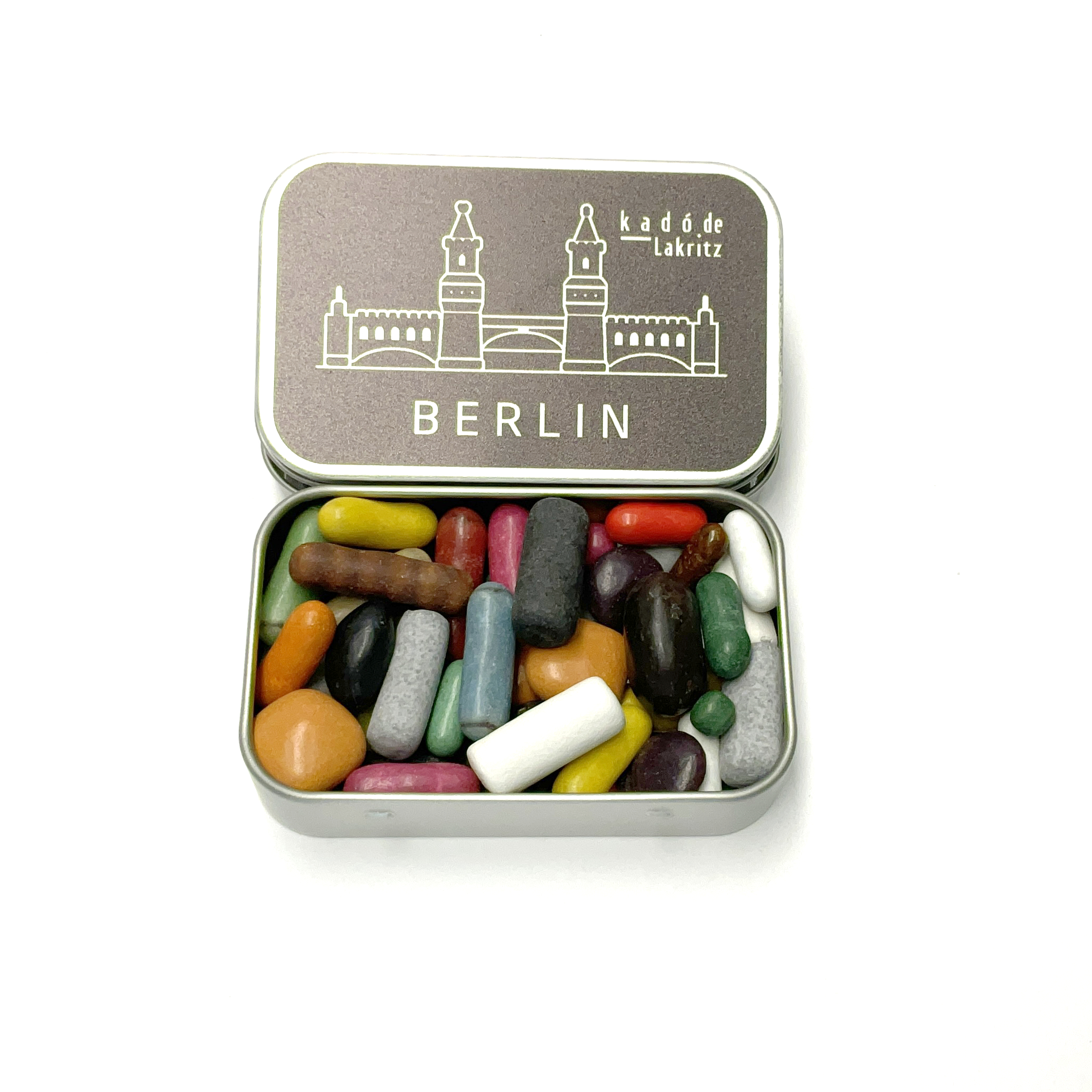 Tin "Berlin" with Liquorice-Drag&eacute;e 80g